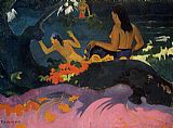 Paul Gauguin Canvas Paintings - By the Sea